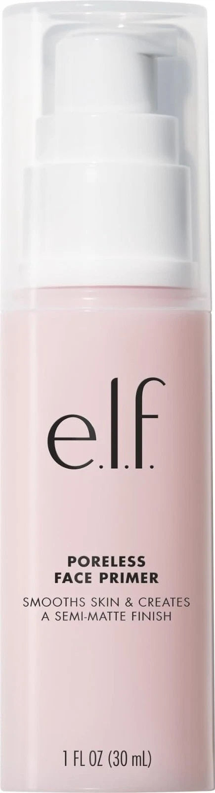 e.l.f. Poreless Face Primer 1.01 Fl Oz Vegan Matte Makeup Base for Flawless Skin