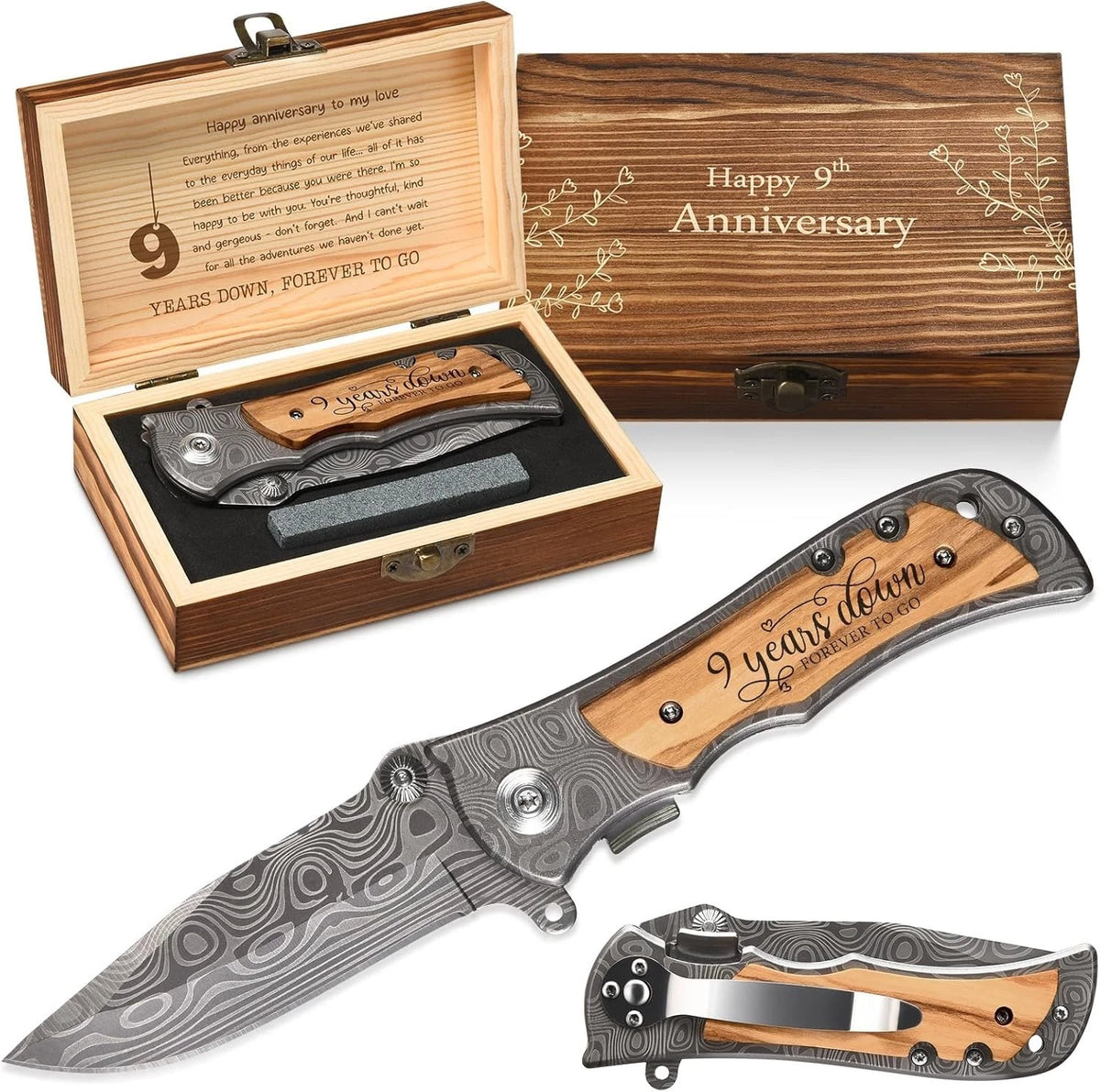 9Th Gifts Wedding Anniversary for Him, 9 Years Marriage Keepsake for Men, Potter