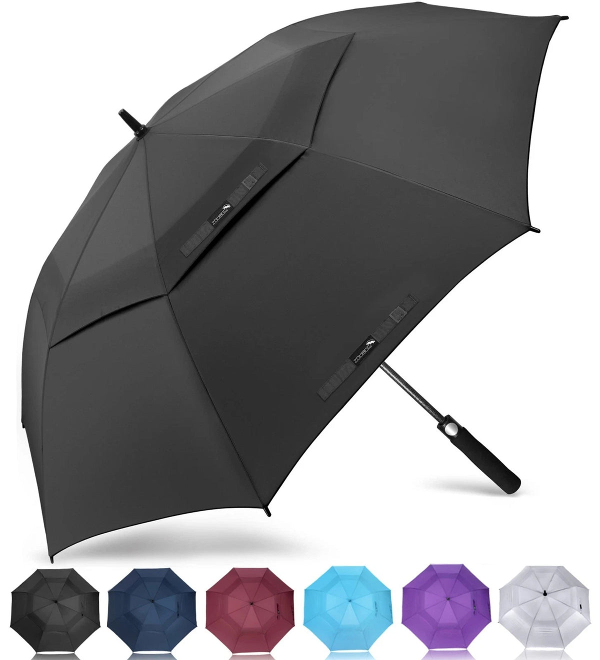 Golf Umbrella Windproof Extra Large Oversized Heavy Duty Double Canopy for Rain