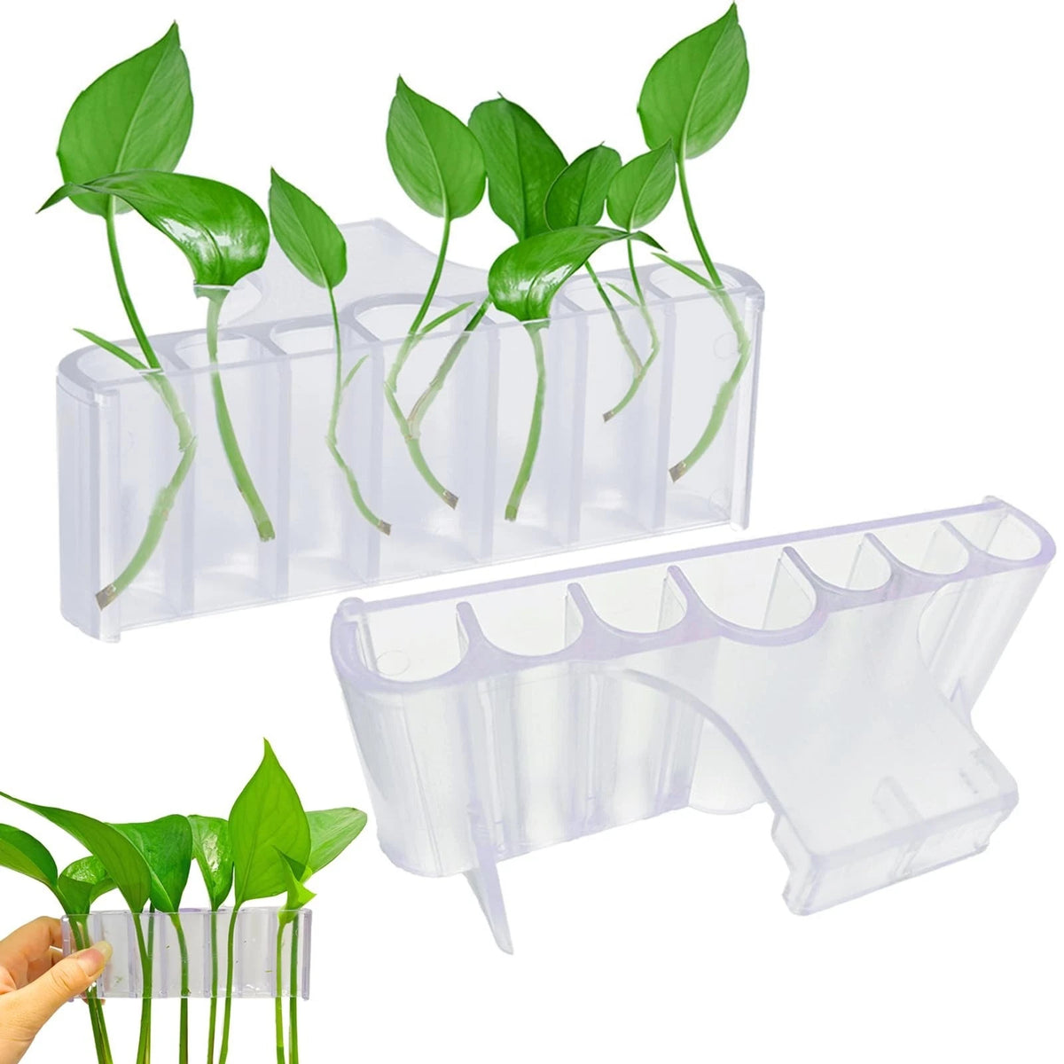 2PC 7 Holes Upgraded Aquarium Plant Holder, Aquatic Cup for Tank, Fish Tank Pla