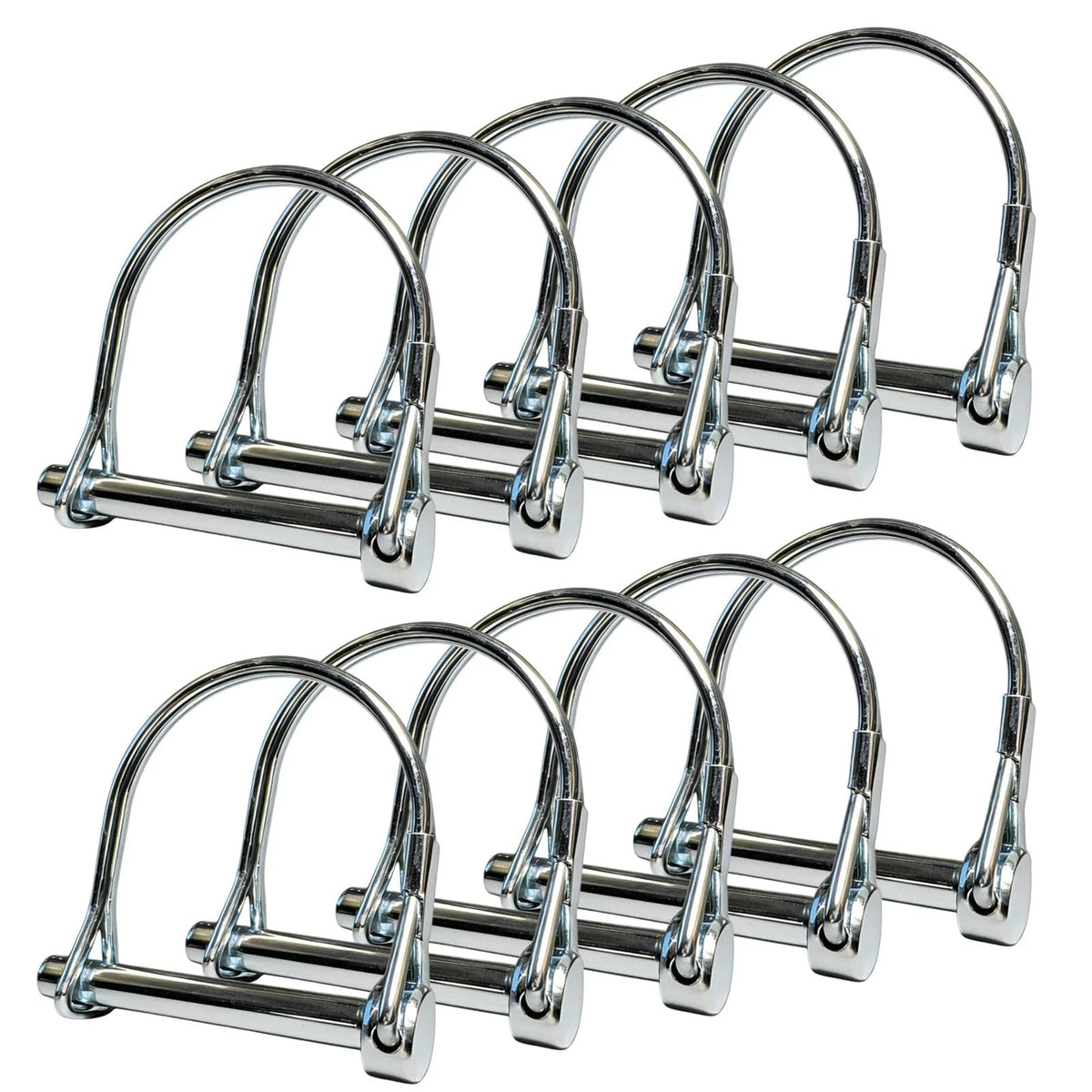 10 Pack Trailer Coupler Pin and Locking Pin, 2-1/8
