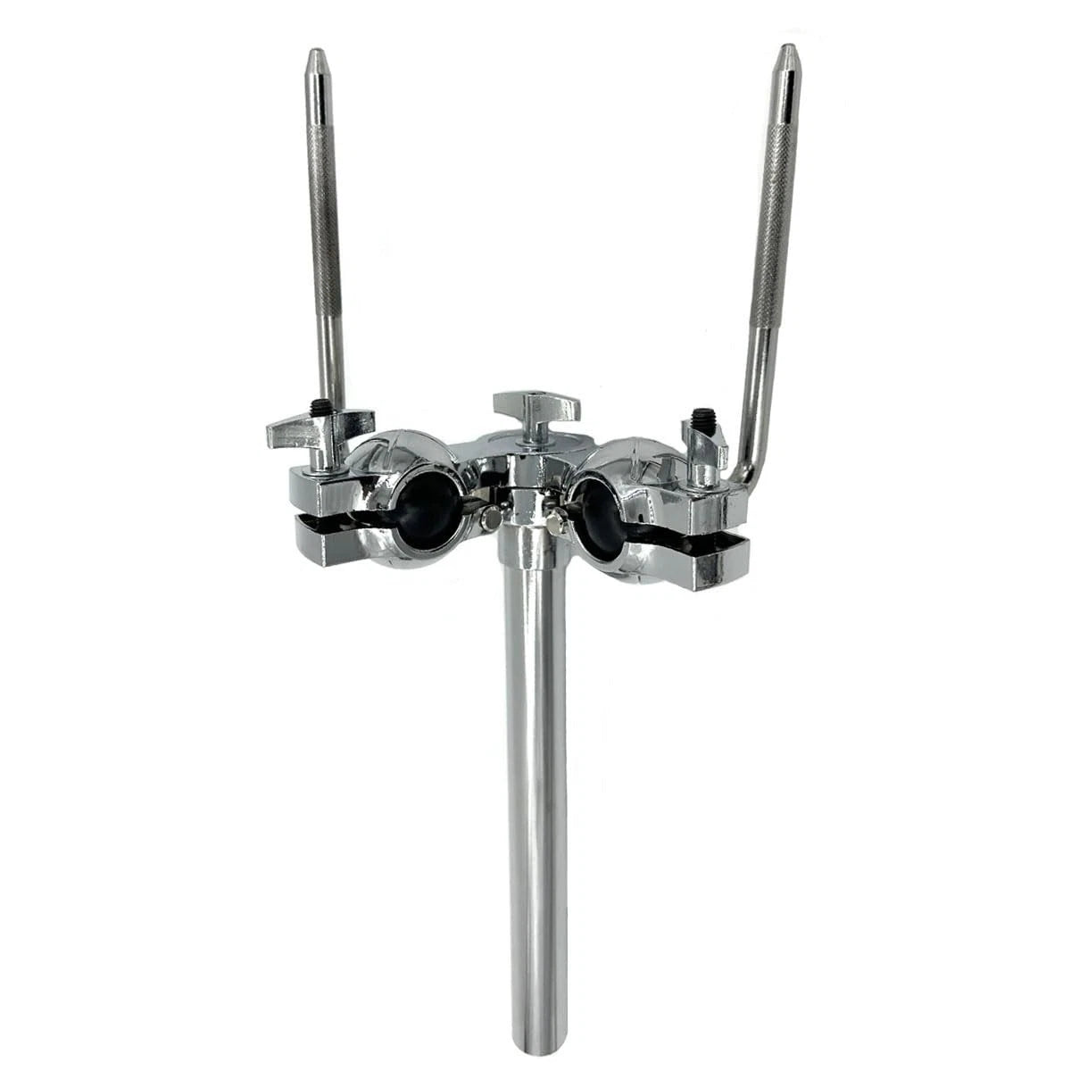 Double Tom Holder L Rod Ball Mount Metal Drum Set Hardware Bracket