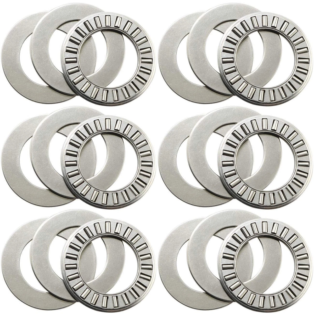 6 Sets Thrust Needle Roller BearingsRoller Bearing with Two Washers 3/4