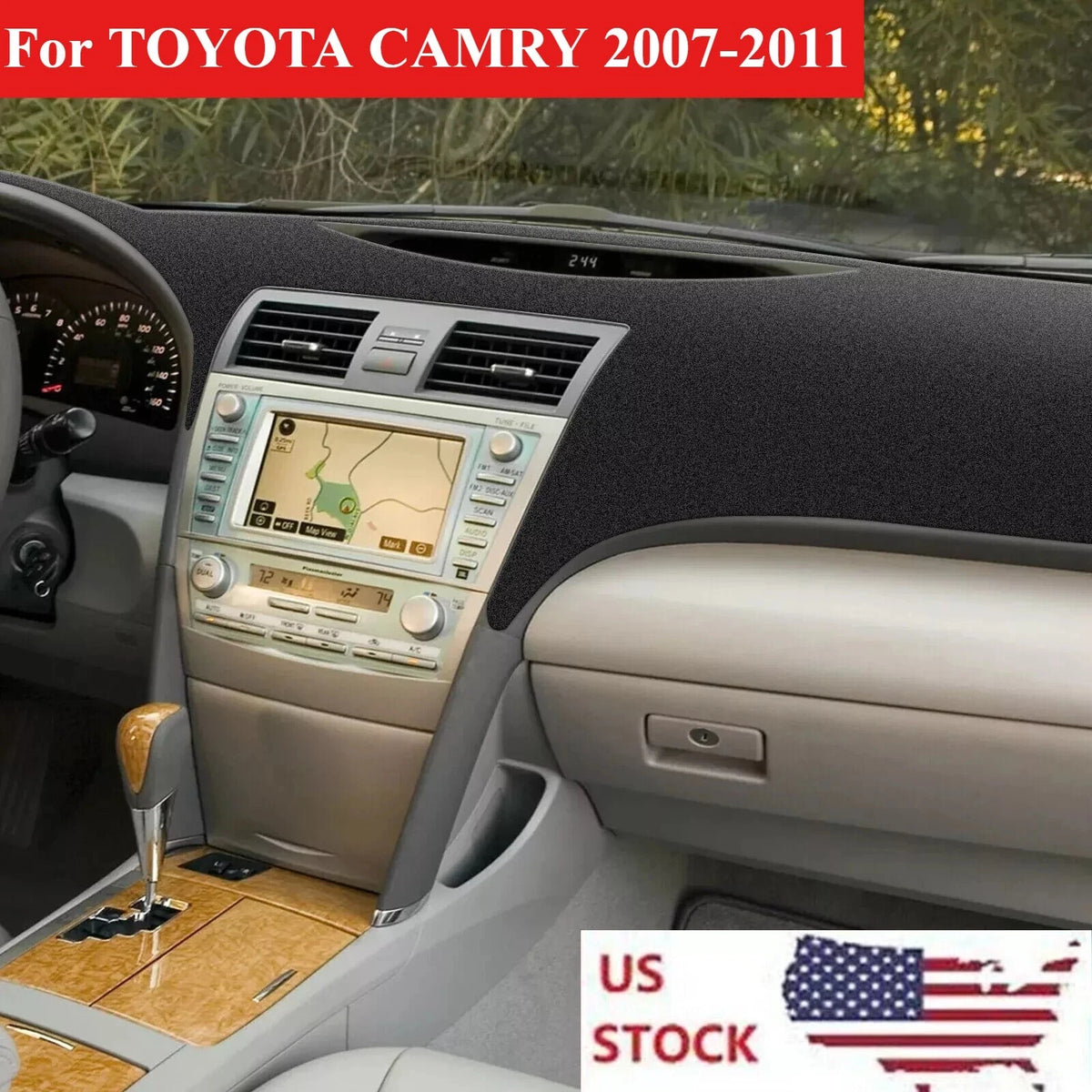For TOYOTA CAMRY 2007-2011 US DashMat Dash Cover Dashboard Mat Car Sun Shade Pad