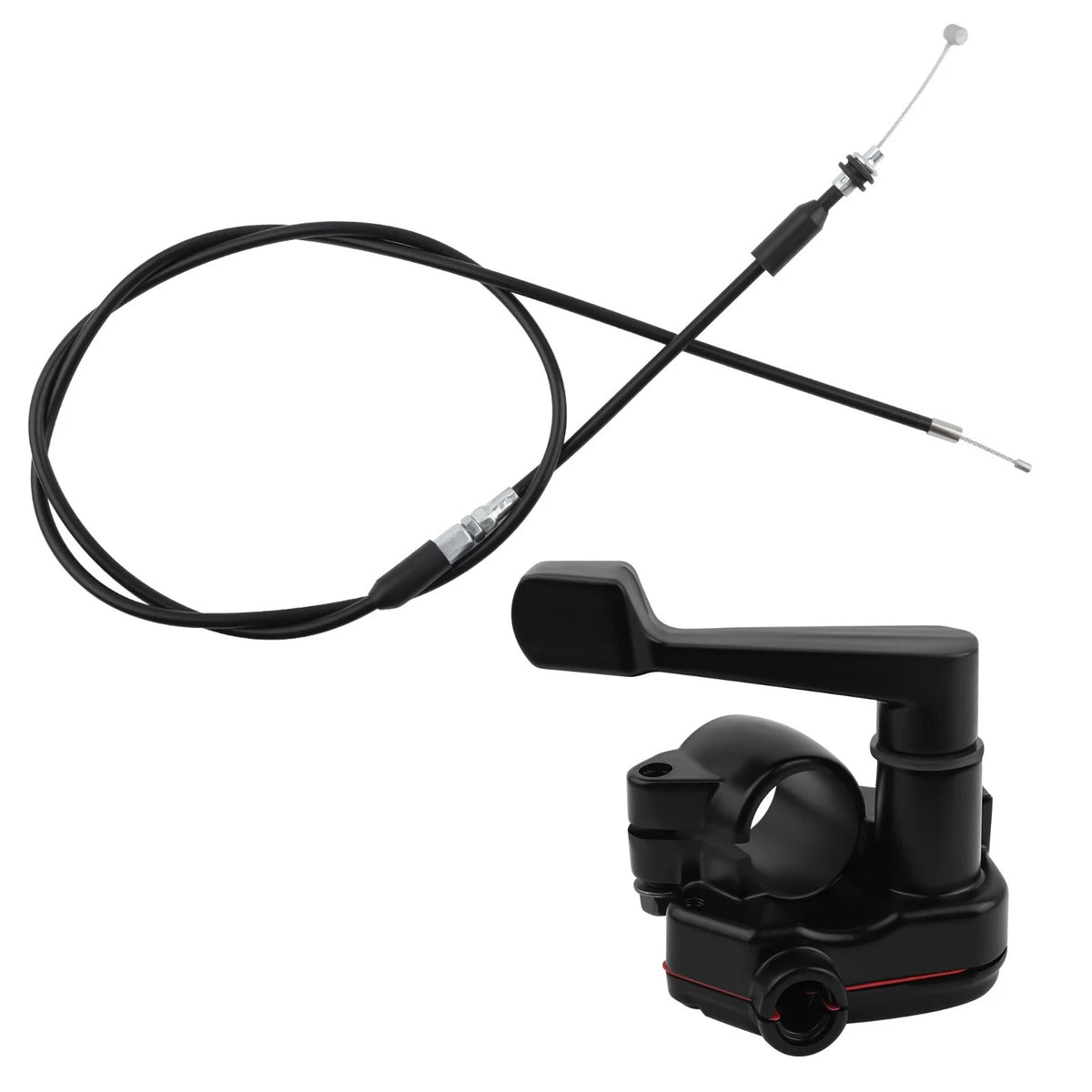 7/8'' Thumb Throttle Kit with Cable - Aluminum for 50-250cc ATV & Mini Bike