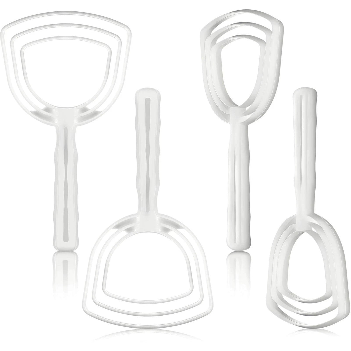 4 Pieces Meat Scraper Bone Dust Scraper Bone Scraper White Poly Scraper