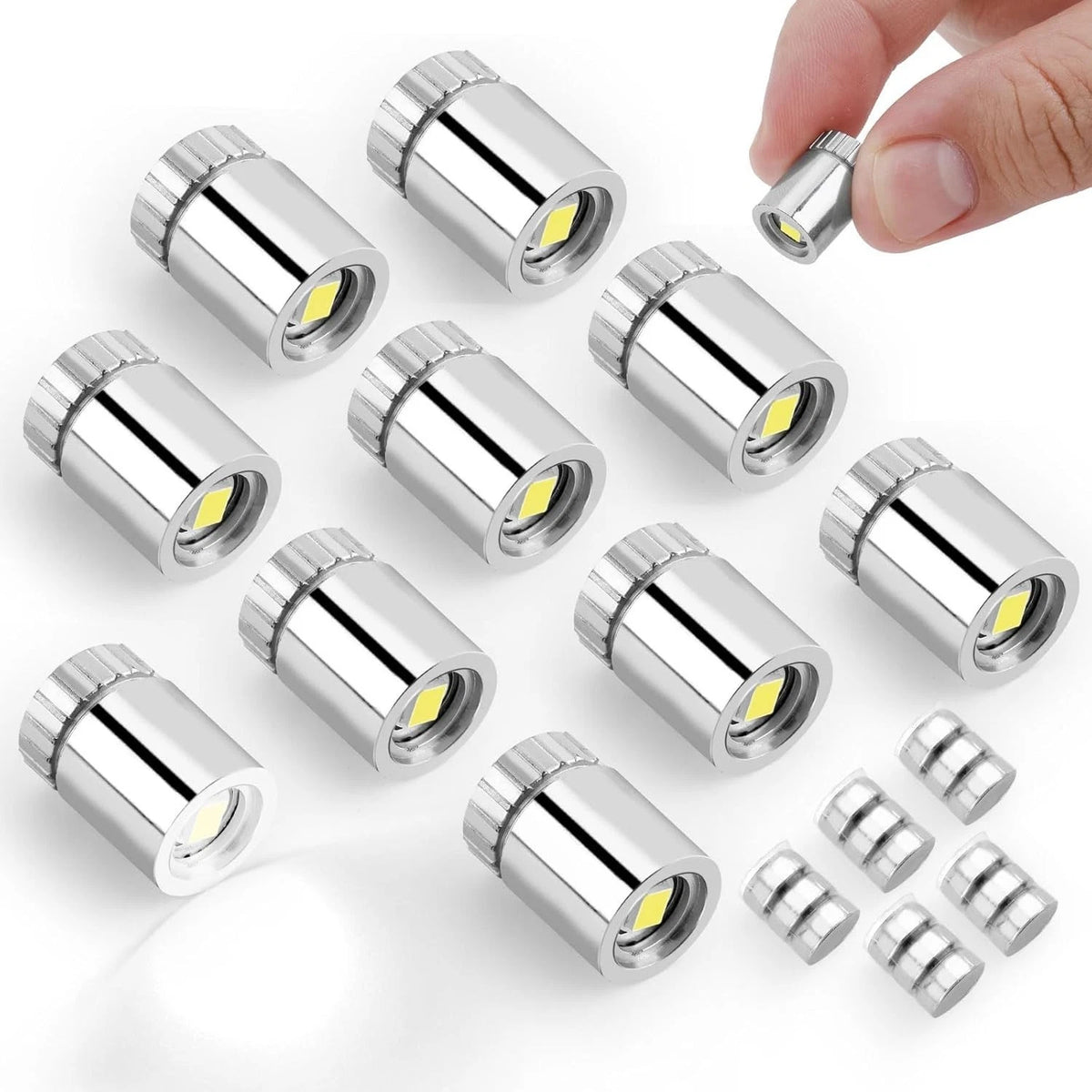 10Pcs Micro Led Lights, Battery Powered Tiny Led Lights Small Mini Dollhouse Min