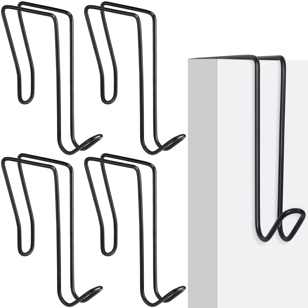4 Pack Wire Cubicle Hooks for Coat Wall Panel over Cubicle Hanger Accessories fo
