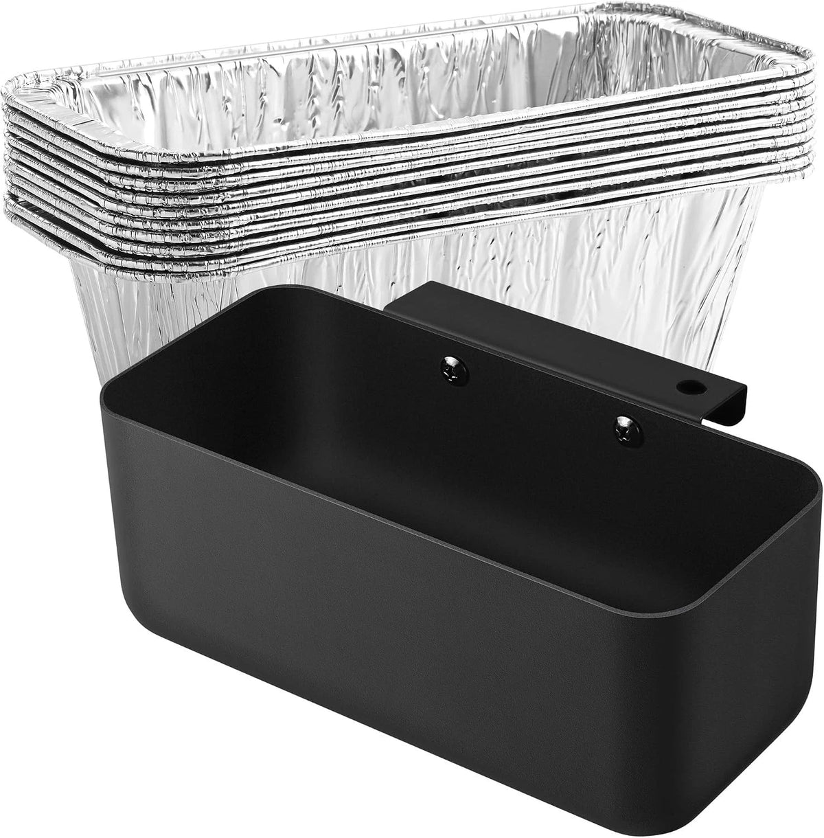 Grill Grease Catcher for Blackstone Griddle with 10 Pack Grease Cup Liners Alumi