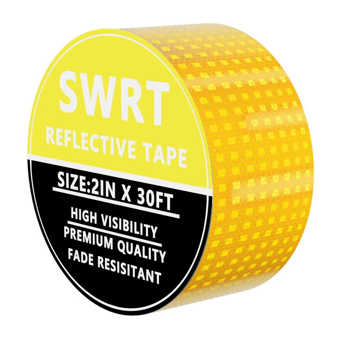 Reflective Tape 2 Inch x 30 Feet DOT-C2 Shining Star Fade Resistant Yellow Refle