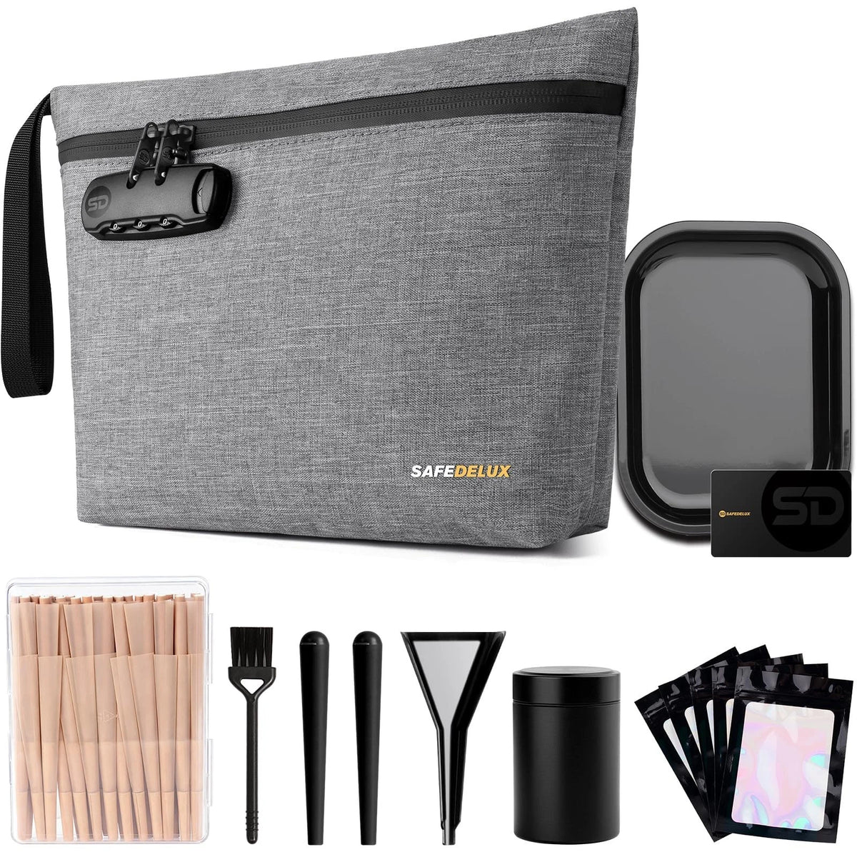 Odor Proof Bag with Combination Lock, Durable Smell Proof Container, 1 Piece
