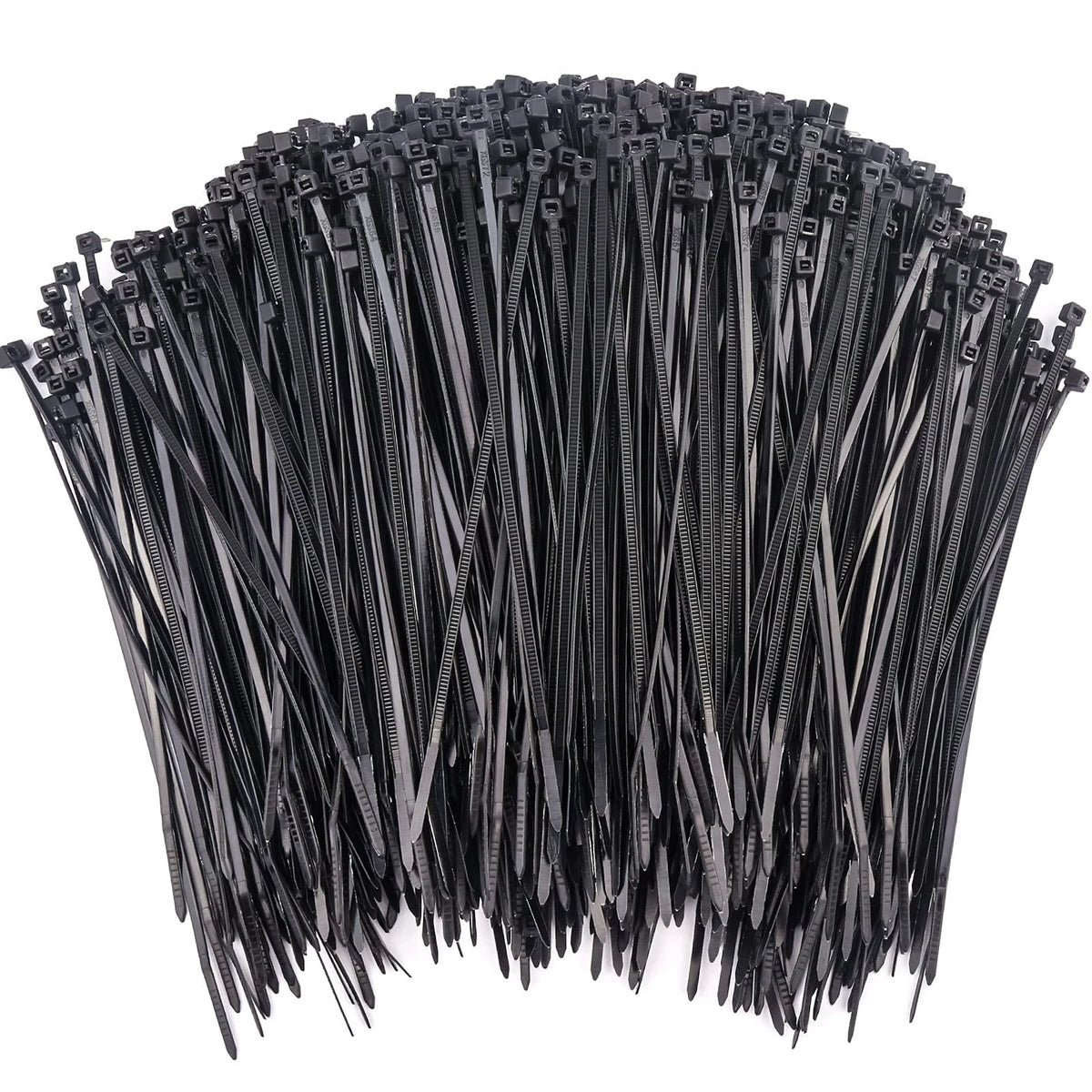1000 Pcs Black Zip Ties, 4 Inch Small Self-Locking Nylon Cable Ties Premium Thin