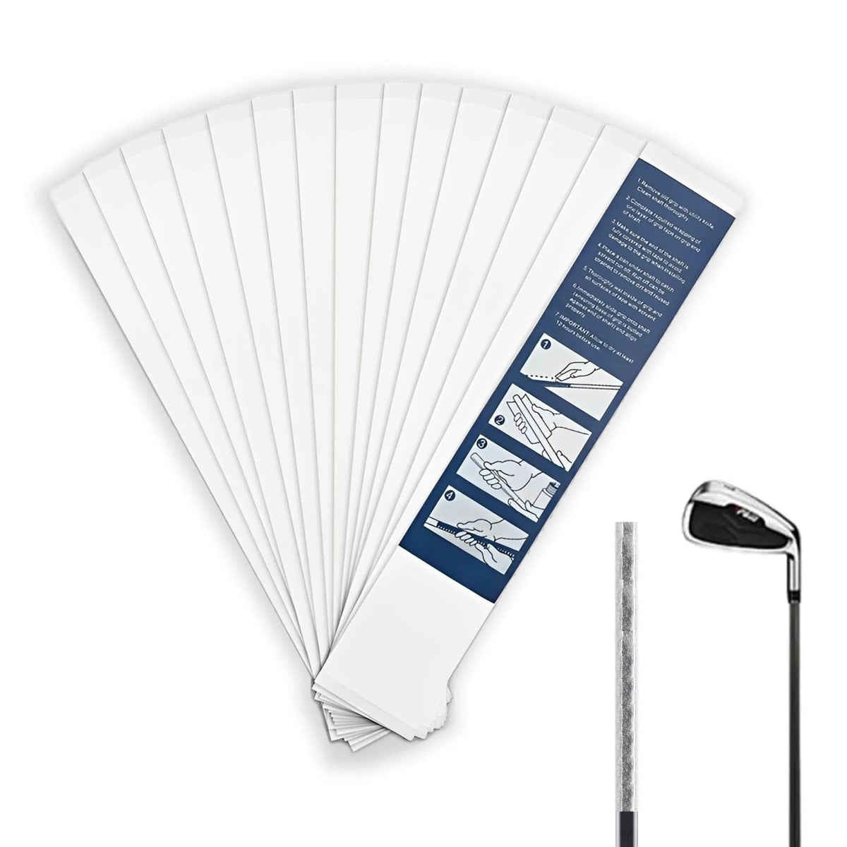 Golf Grip Tape 15 Pcs Double Sided Adhesive Strips 2 X 10 for Golf Club Regrippi