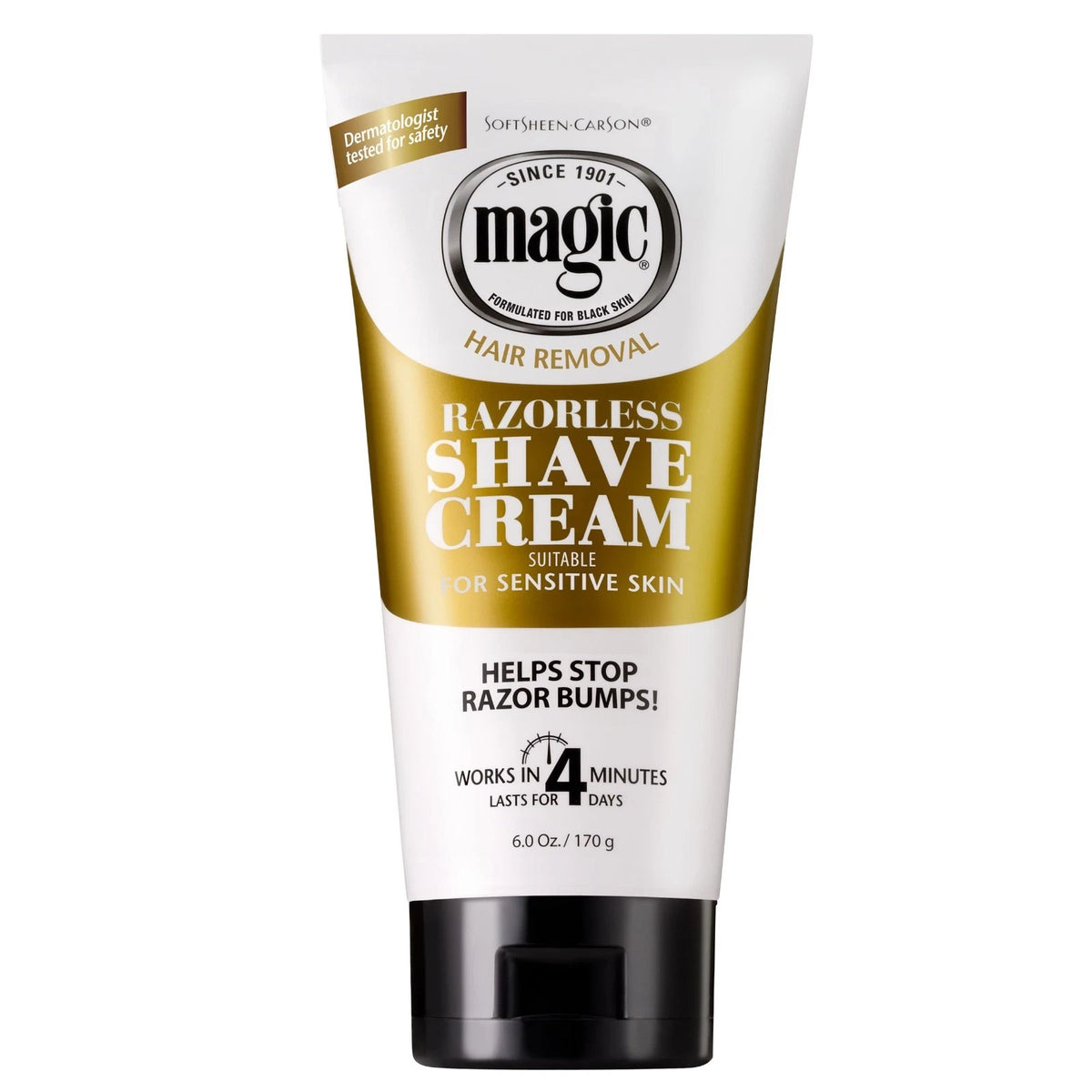 SoftSheen-Carson Magic Razorless Shaving Cream, Depilatory Hair Removal Cream, W