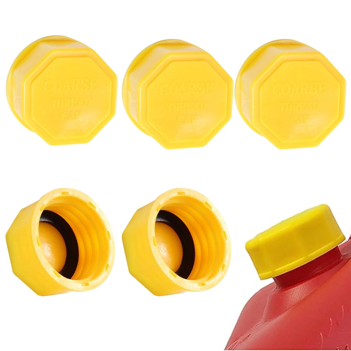 5 Gallon Gas Can Cap Replacement Plastic Caps, Universal Plastic/metal Gas Cans