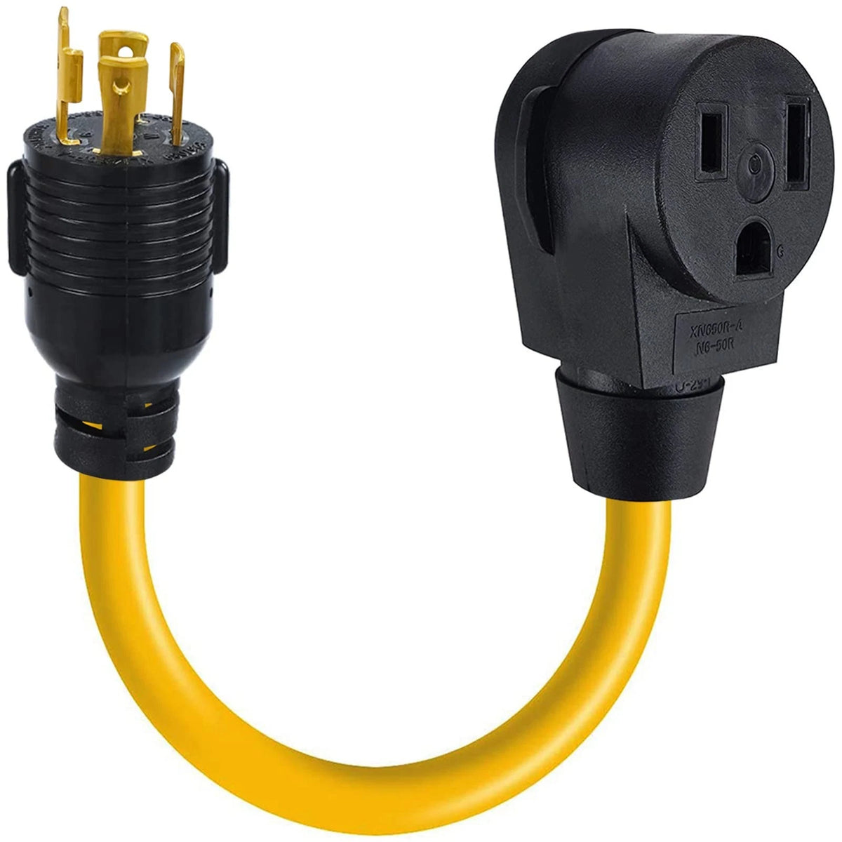 NEMA L14-30P to 6-50R Generator Welder Adapter Plug Power Cord,30 Amp to 220V 50