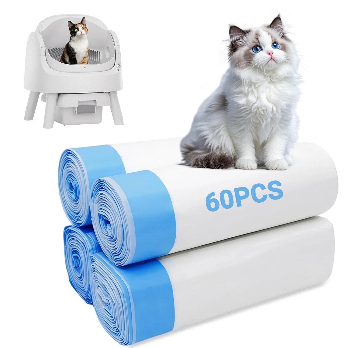 Lliner Replacement Compatible with Pet Pivot Autoscooper Litter Box | 60 Count,L