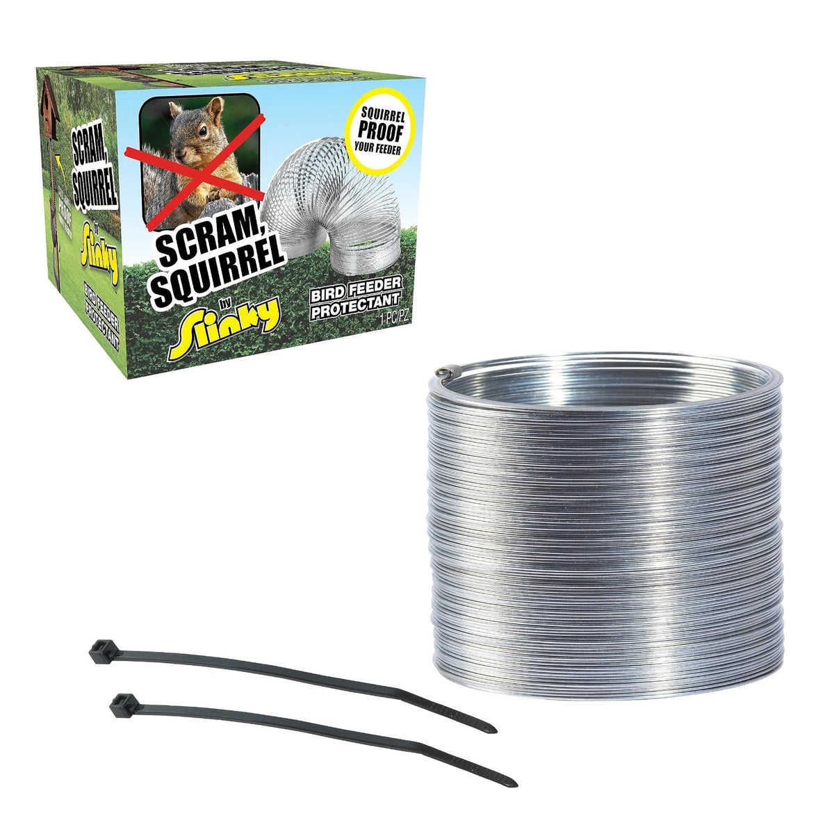Just Play Scram, Squirrel by , Squirrel-Proof Bird Feeder Accessory that