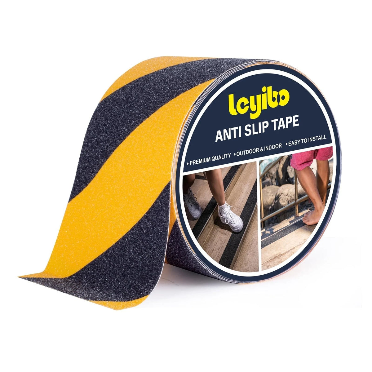 Anti Slip Tape 4 Inch x 42 Ft Waterproof Non Skid Grip Roll for Stairs Steps