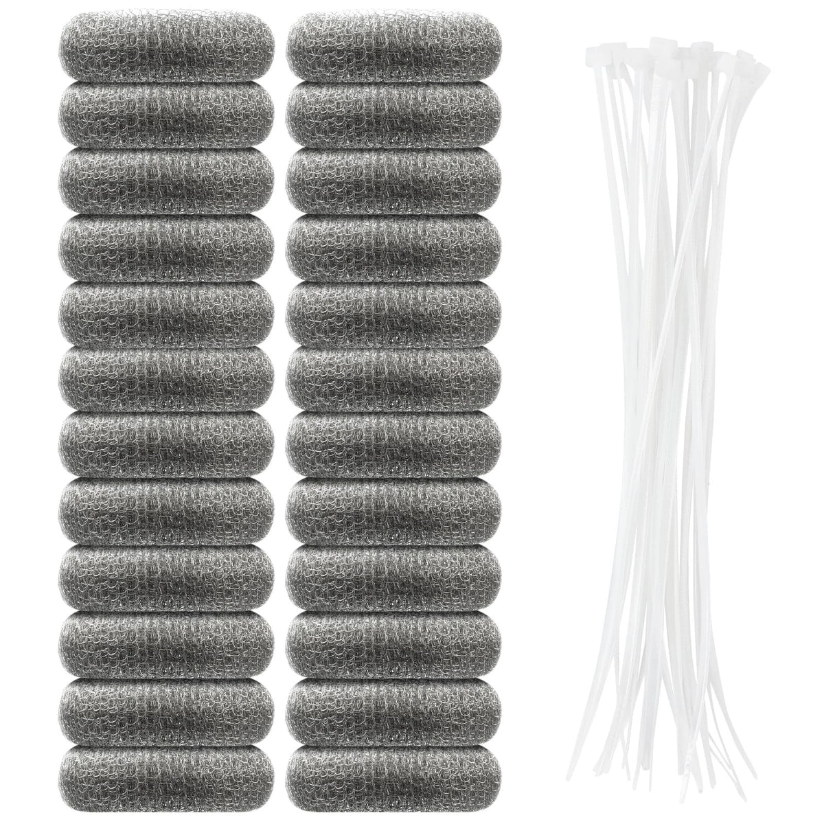 24 PCS Lint Traps, Stainless Steel Lint Catcher for Washing Machine, Pet Hair Re