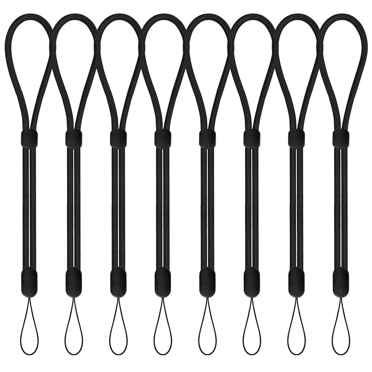 8 Pack Adjustable Wrist Strap Lanyards for Phone Keys ID Badge Camera USB