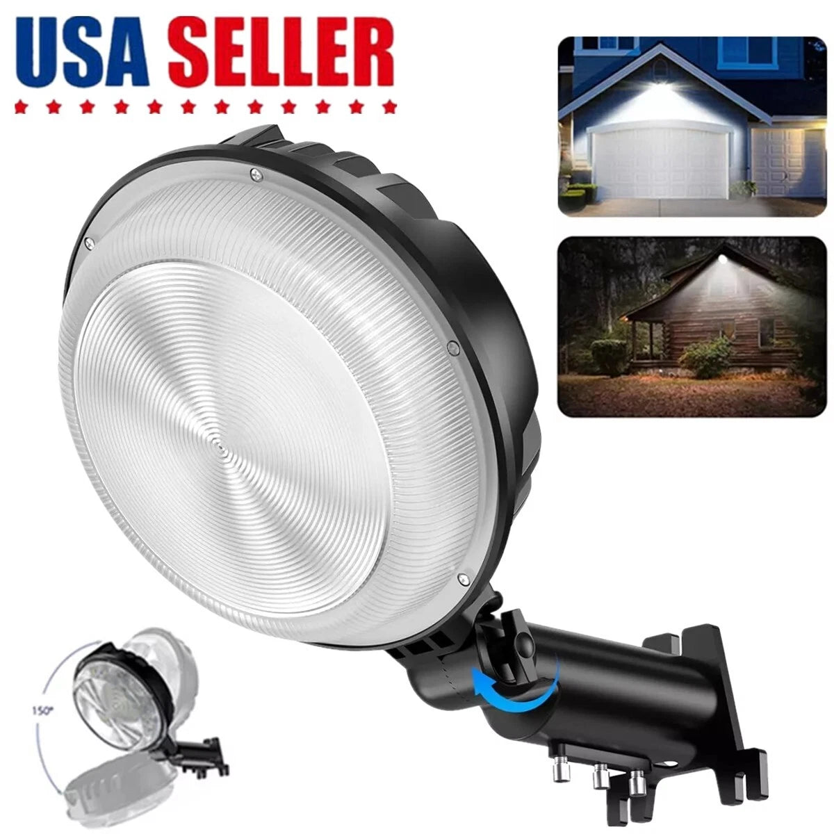 150W LED Barn Yard Street Waterproof Outdoor Security Dusk to Dawn Flood light