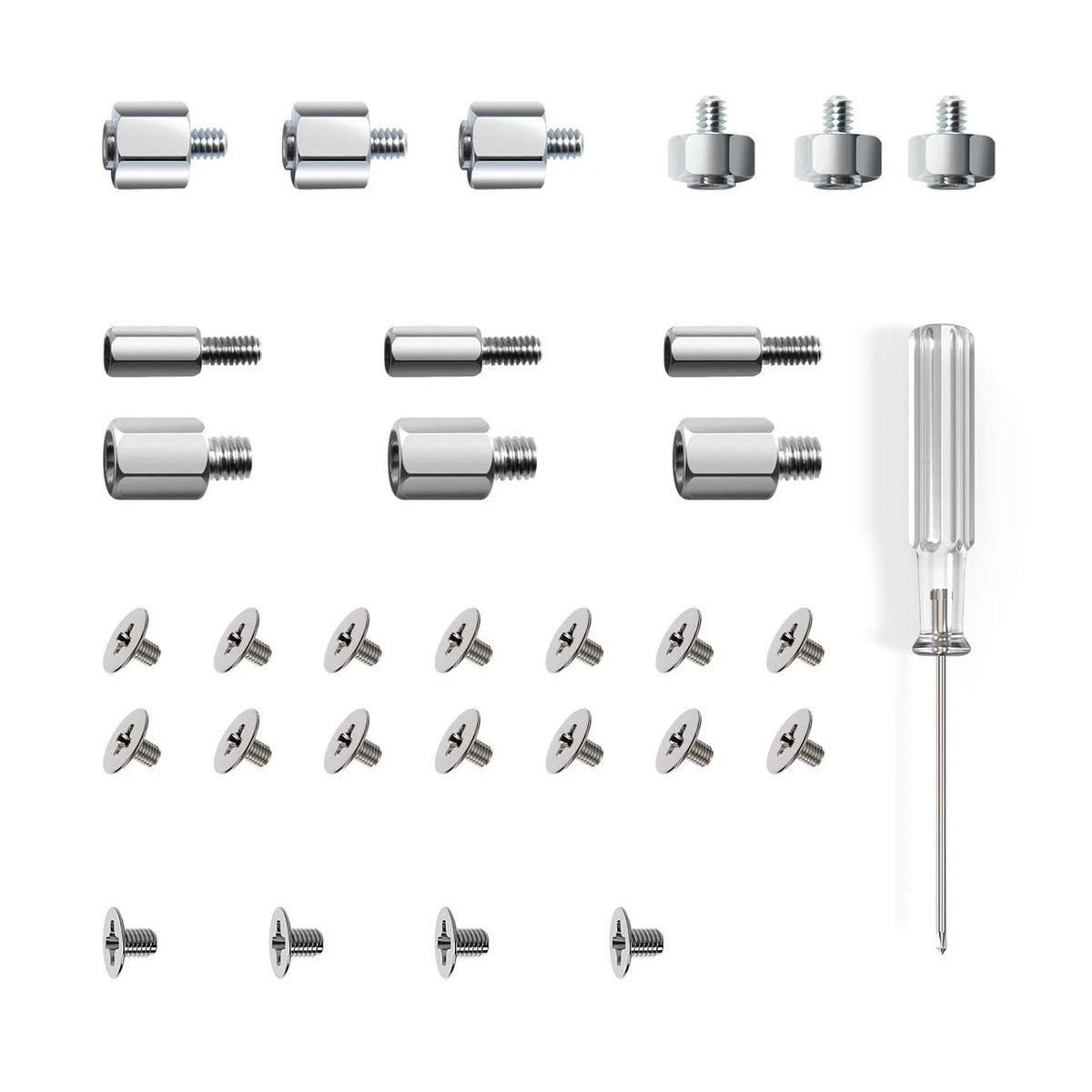 30PC M.2 Nvme SSD Screw Kit, M.2 Standoff and Mounting Screws for Asus ASRock &