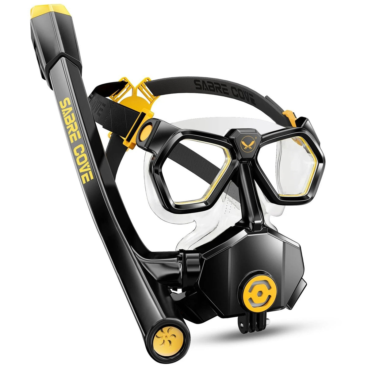 Full Face Snorkel Mask for Adults & Teens Anti-Fog Anti-Leak with Camera Mount