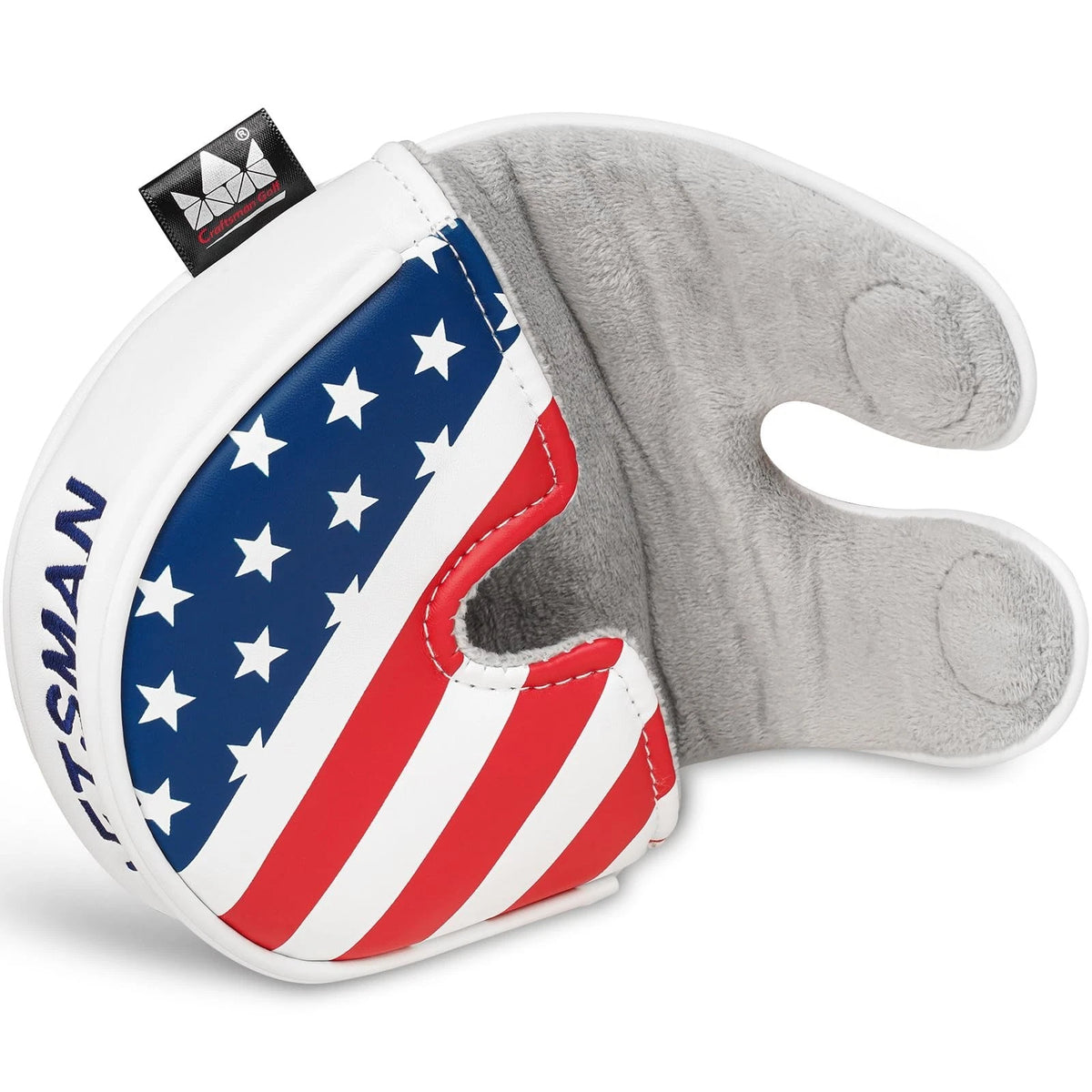 USA America Center Shaft Mallet Putter Headcover Head Cover Protector Case fo...