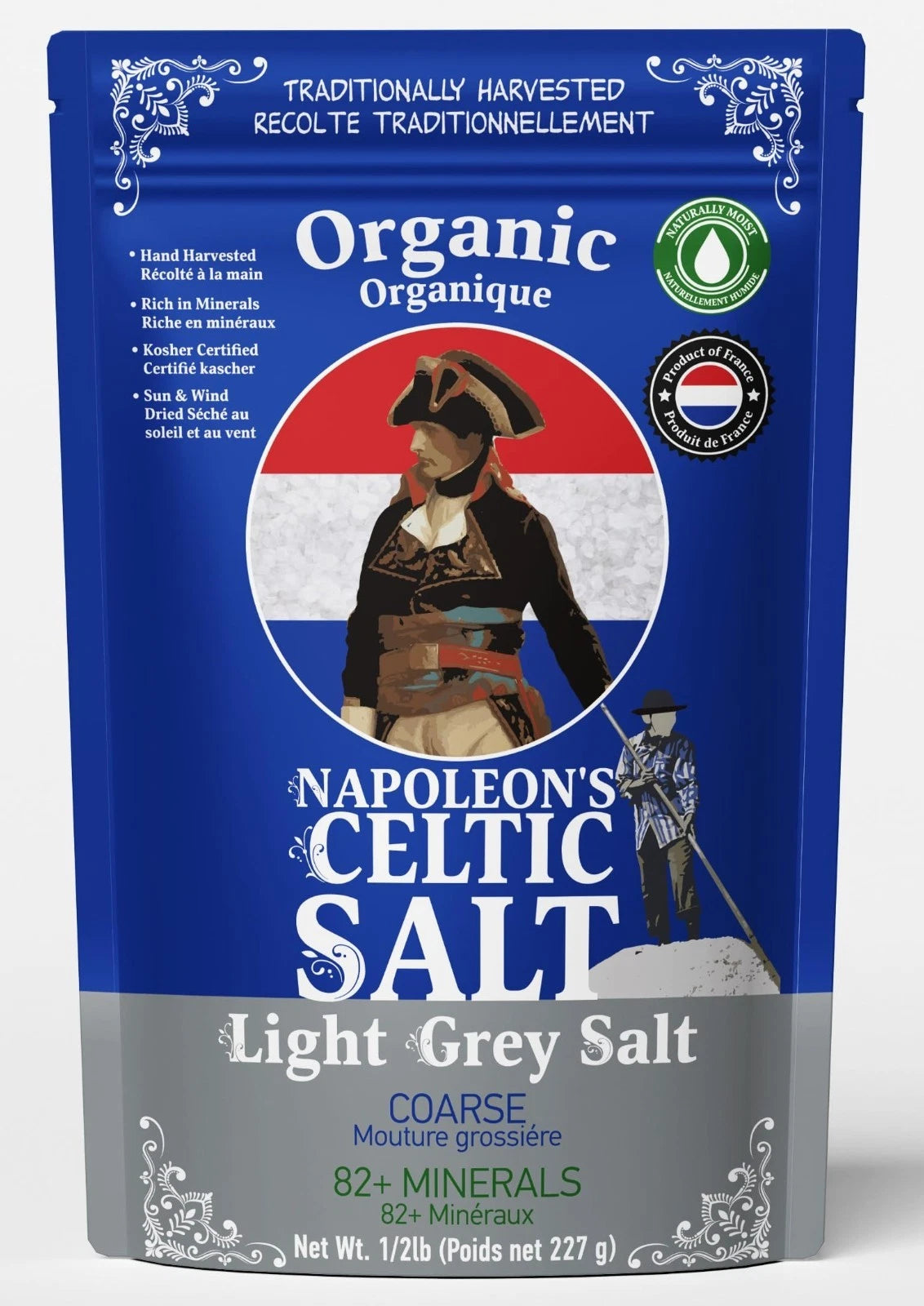 Napoleon'S Celtic Organic 82 Minerals Sea Salt Coarse, French Sea Salt, Grey Sal