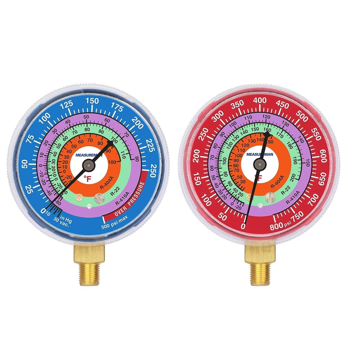 Measureman Refrigeration Pressure Gauge, 2-3/4