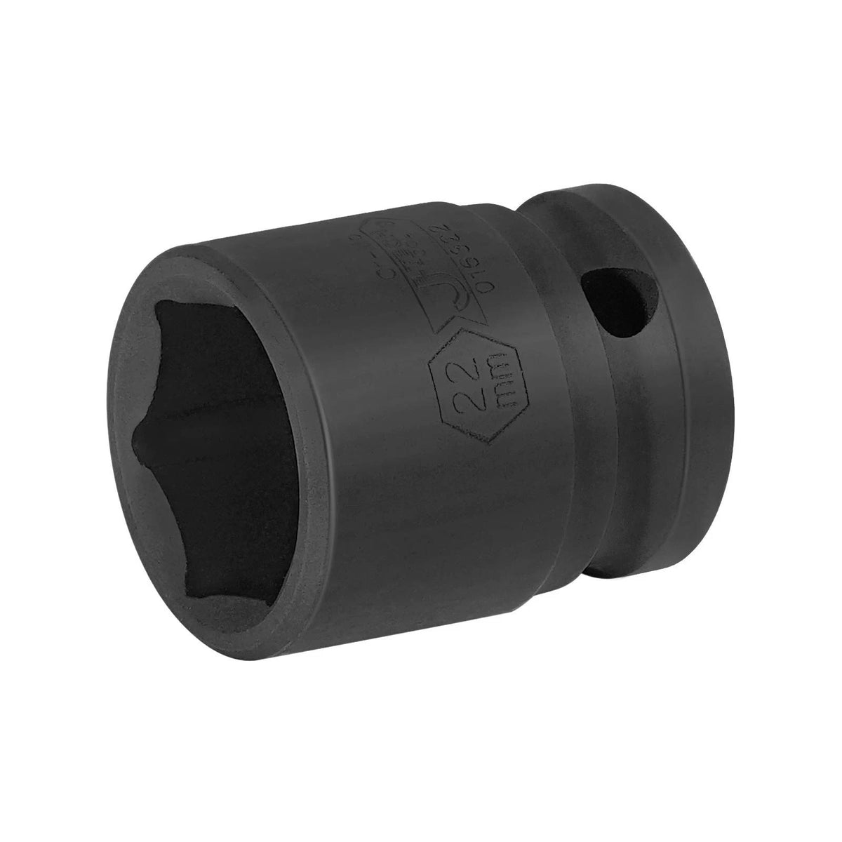 Jetech 1/2 Inch Drive 22mm Standard Impact Socket, Metric, Chrome Molybdenum All