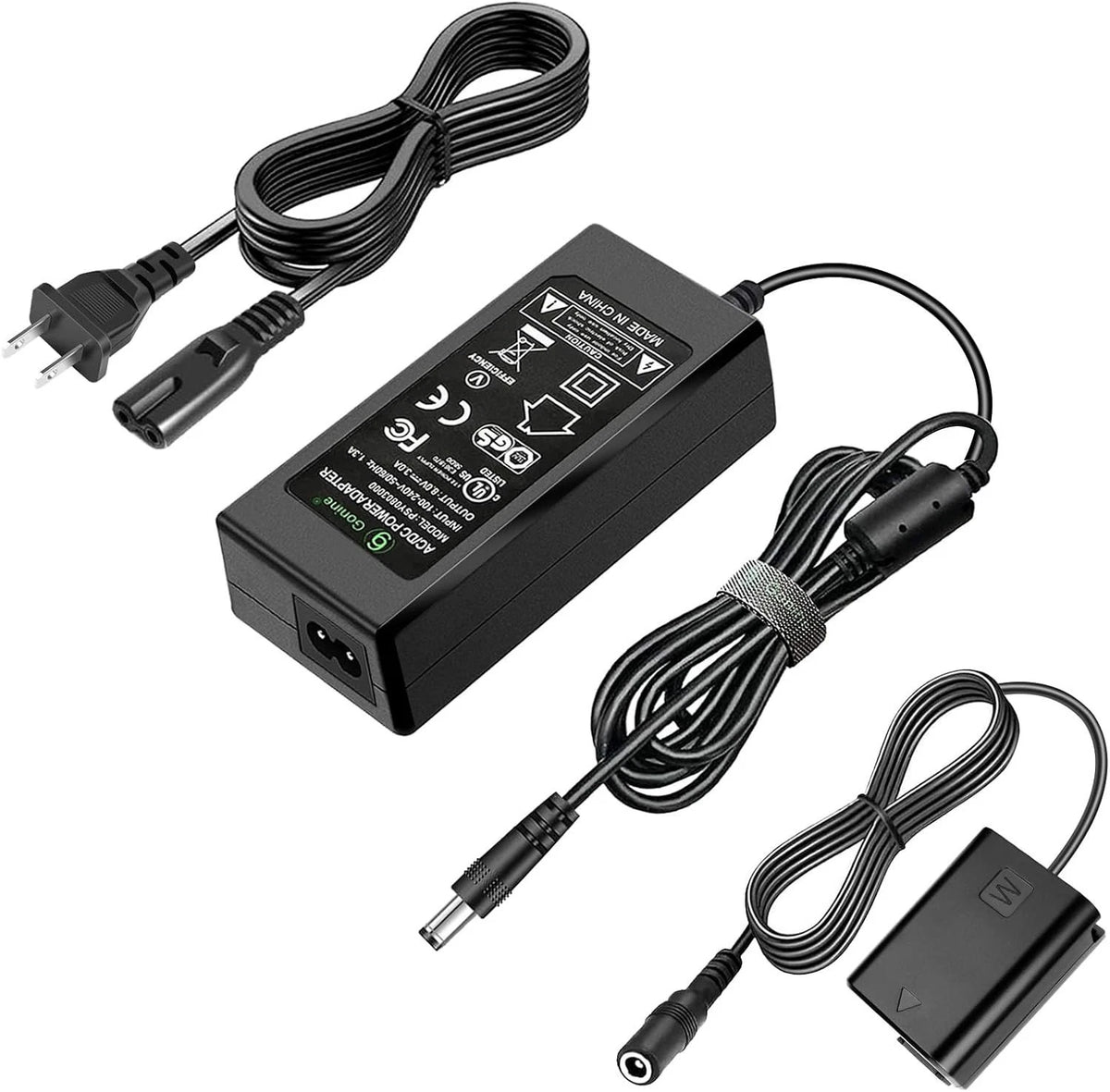 Gonine AC-PW20 ZV-E10 Continuous Power Supply A6400 NP-FW50 Dummy Battery AC...