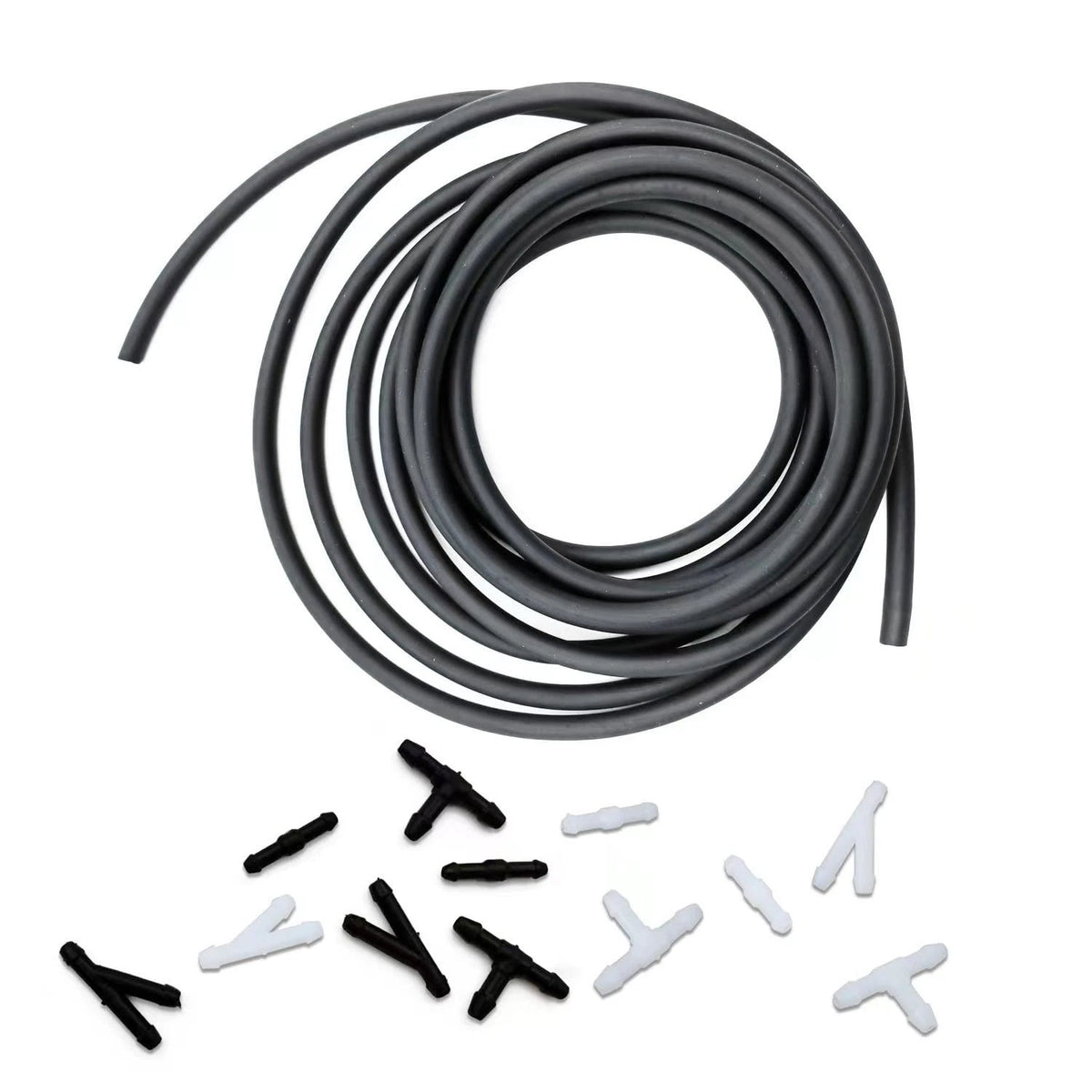 Windshield Washer Hose Kit, 4 Meter Washer Fluid Hose with 12 Pcs Hose Connector