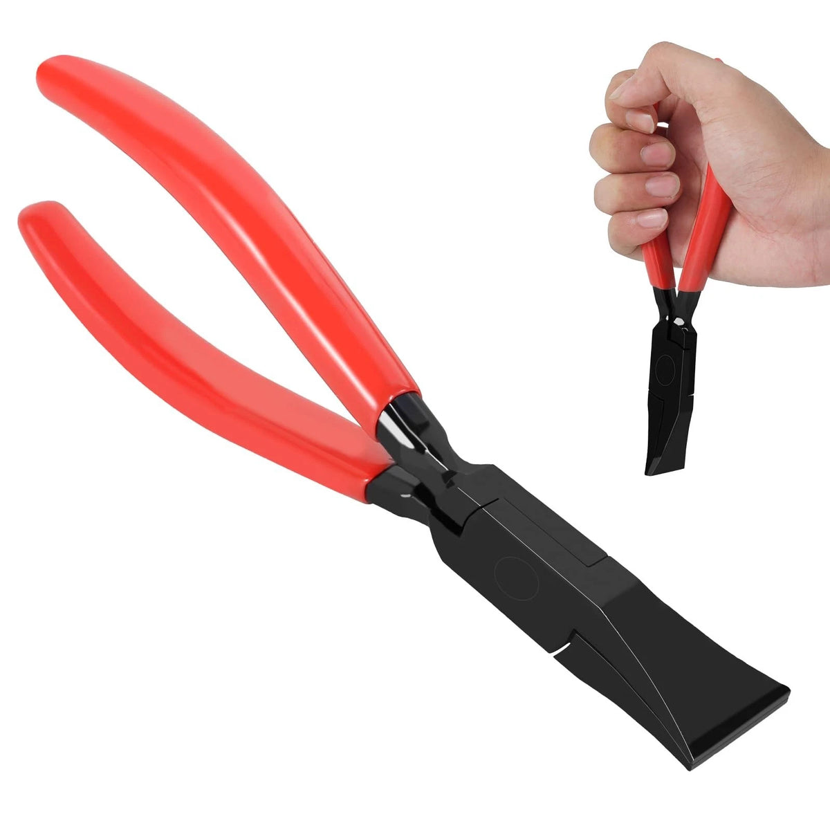 Steel Metal Hand Seamer, 7-Inch Small Metal Sheet Straight Bender Plier Tools, F