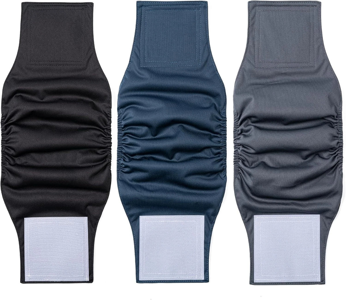 1 Pack 3 Reusable Dog Diapers Washable Male Belly Bands for Dogs, High Absorbing