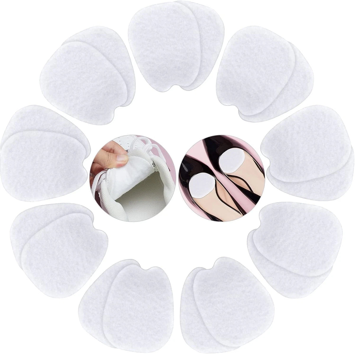 9 Pairs Felt Tongue Pads for Shoes, Soft Self-Adhesive Shoe Tongue Pads for Men