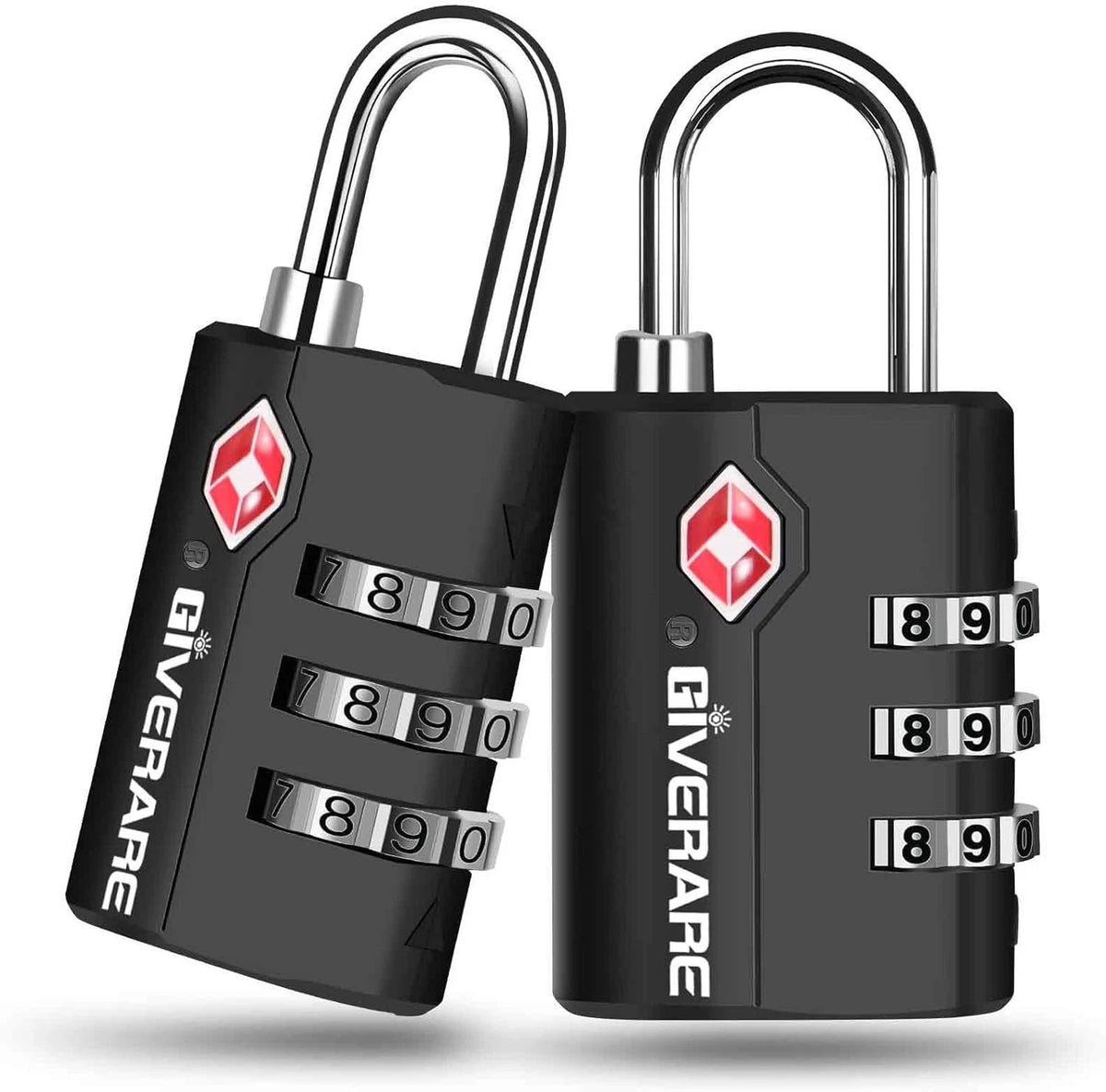 2 Pack TSA Approved Travel Luggage Locks, Suitcase Combination Lock, Keyless ...