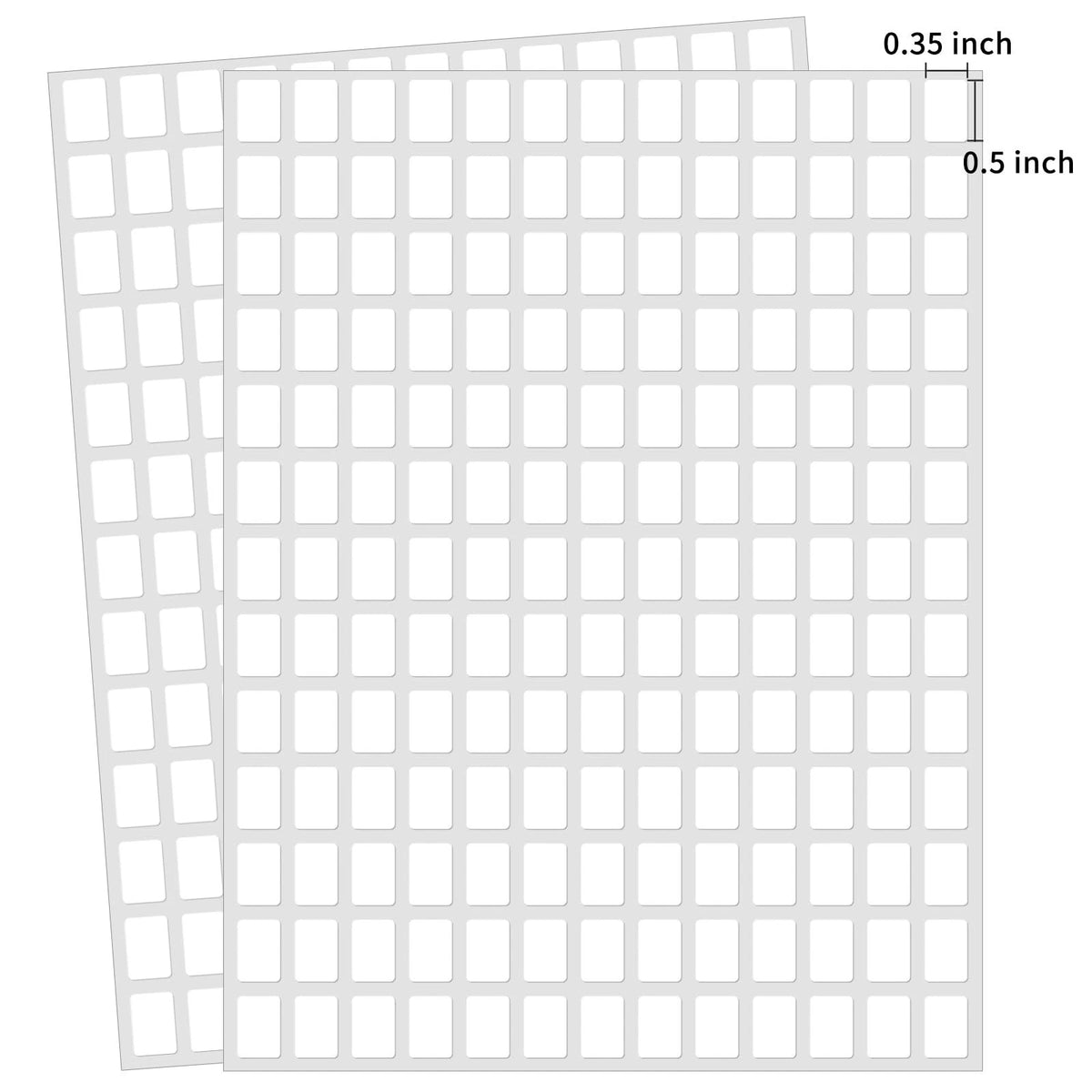 3040 Pcs Matte Small White Labels Stickers Blank Labels Removable Price Tags Lab
