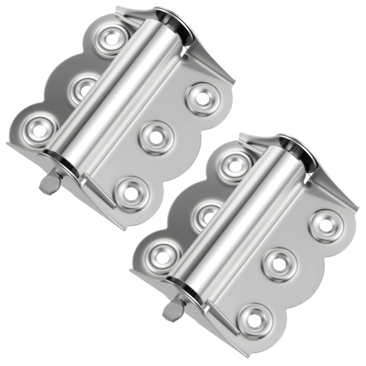 2 Pcs Screen Door Hinges Stainless Steel Self Closing Spring Loaded Hinges