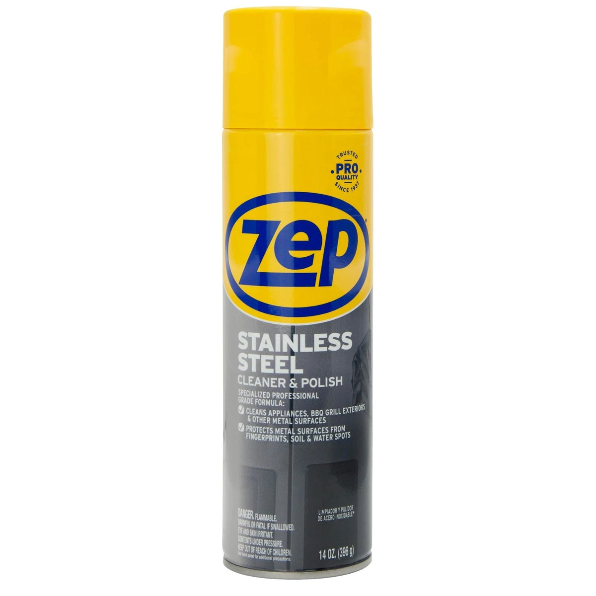 Zep Stainless Steel Cleaner and Polish 14 Ounces - ZUSSTL14 - Protects Metal Sur