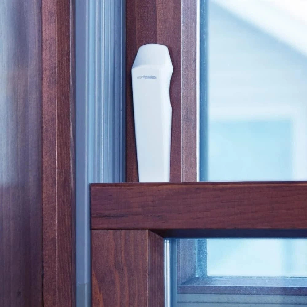 Durable 4 Pack of Childproof Window & Door Locks for Family Safety - White