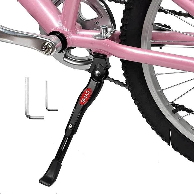 Cyfie Bike Kickstand for 16 18 20 Inch Kids Adjustable Center Mount Bicycle Kick