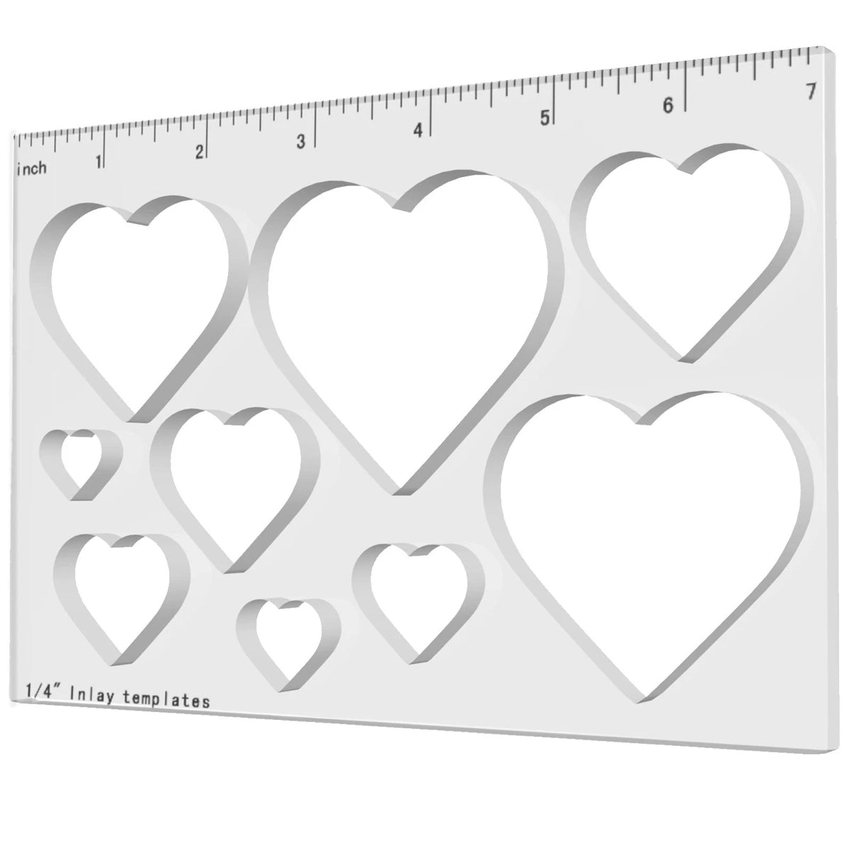 9 in 1 Router Templates for Woodworking Router Jig 1/4 Thick Heart (1 Pack)