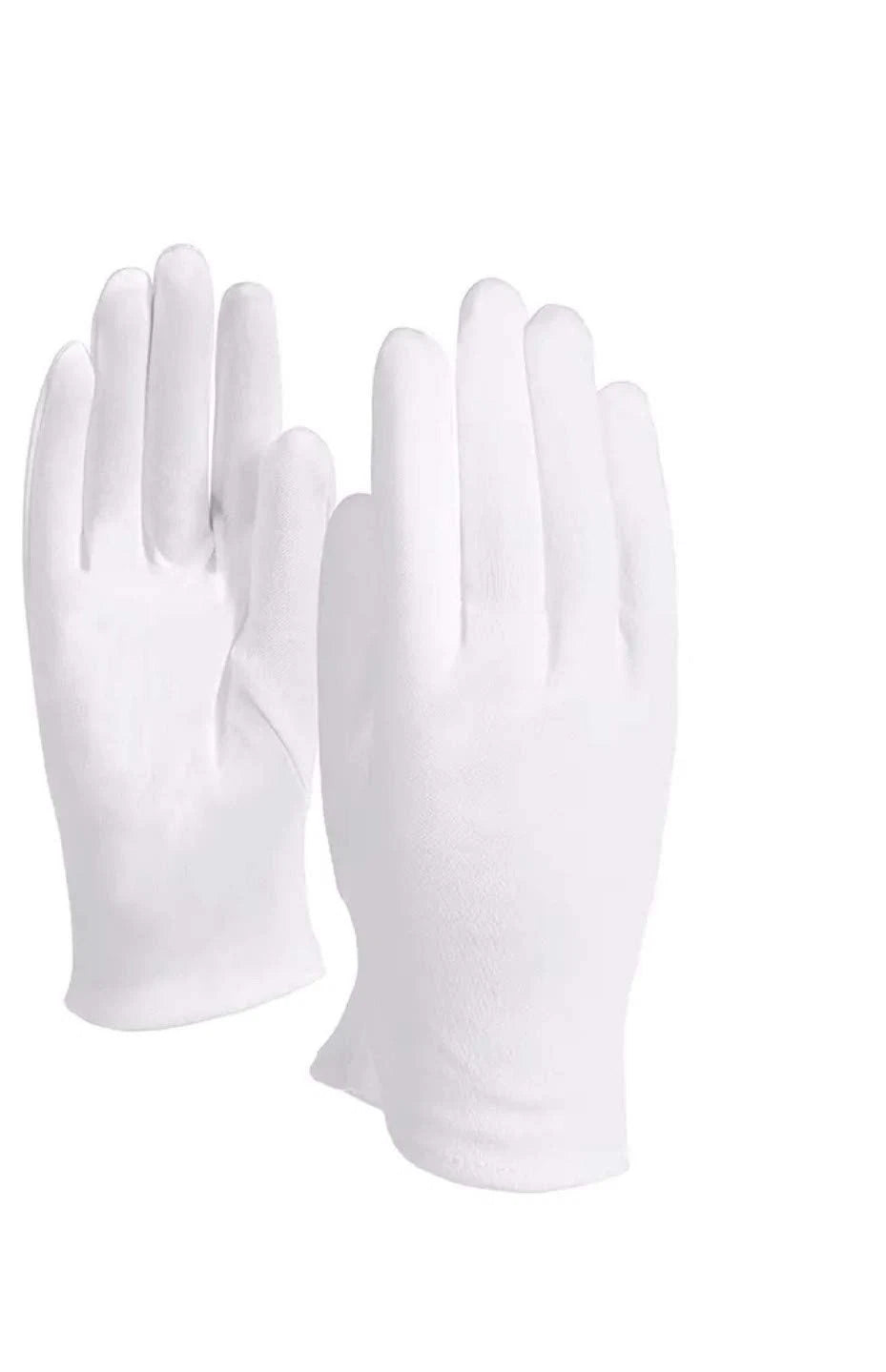 10Pairs White Cotton Gloves Large Size for Art Handling Crafting Coin Jewelry Si