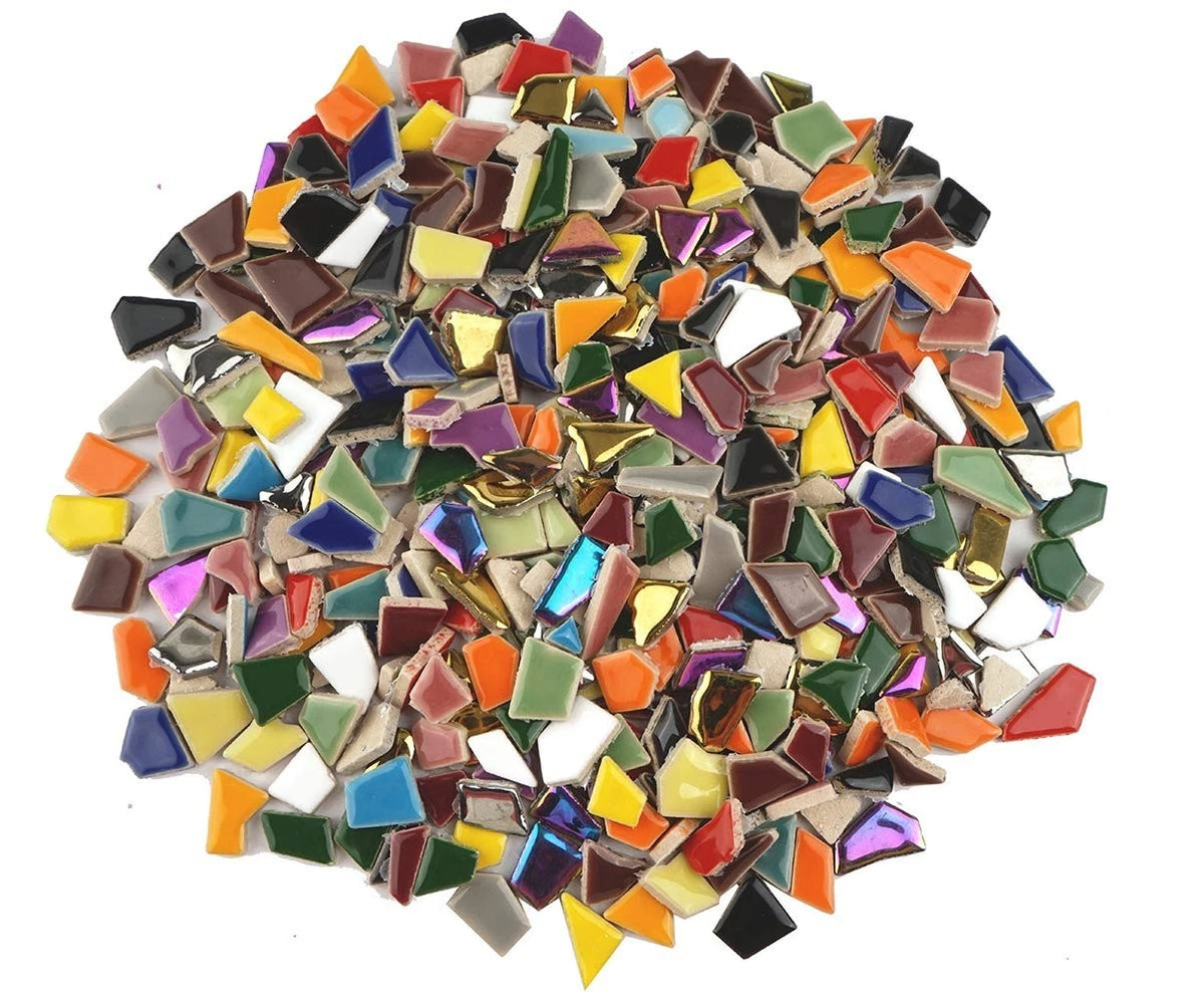 Vibrant Broken Ceramic Tiles for Crafts Mosaics,Irregular Polished China Tile Sc