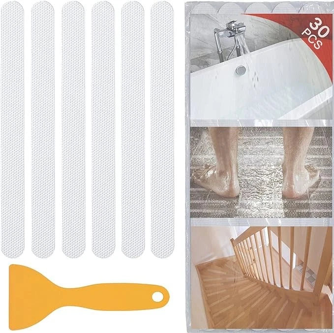 30 PCS Bathtub Non Slip Stickers, Safety Shower Non Slip Adhesive Strips Trea...