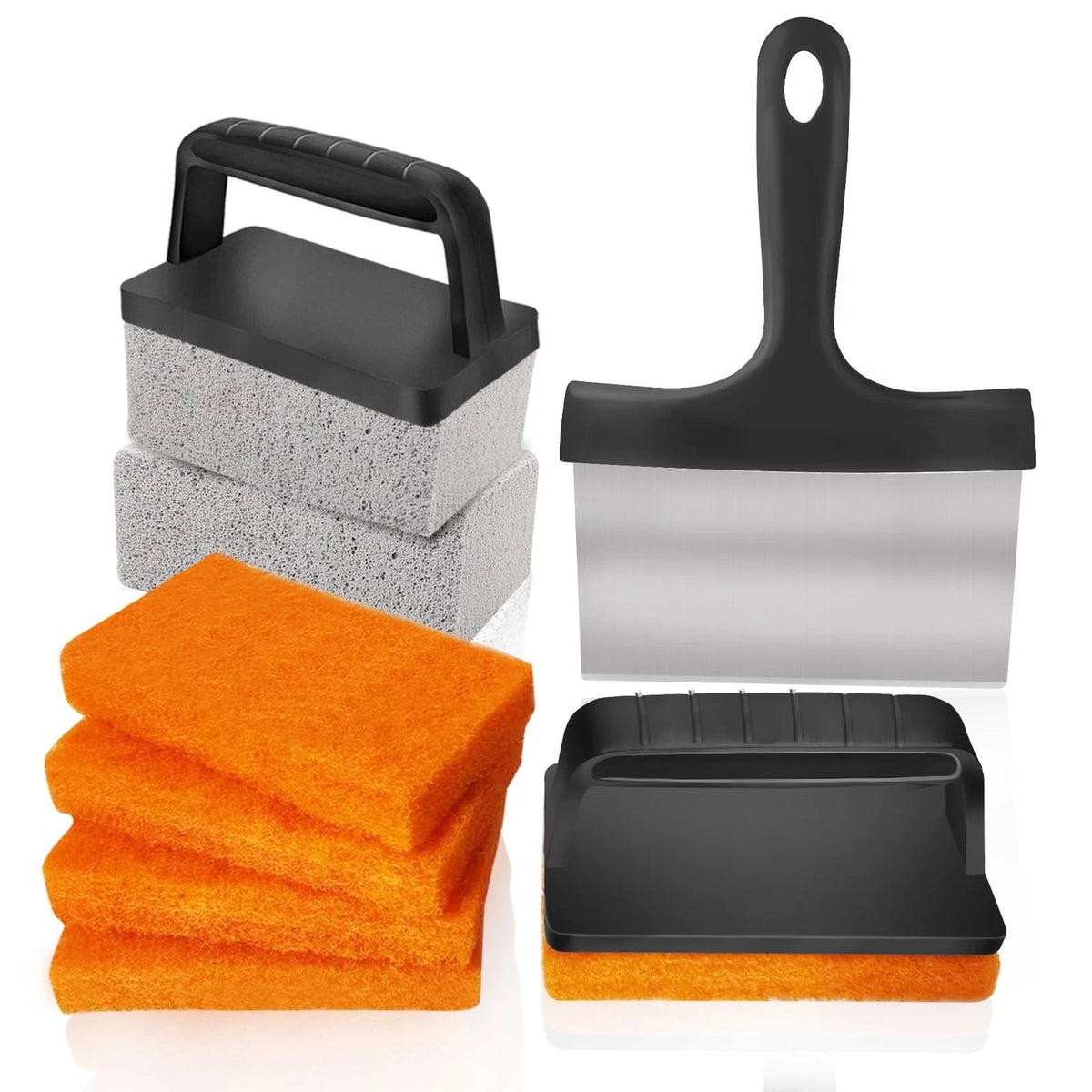 10 Pieces Griddle Cleaning Kit for Blackstone & More - Professional Flat Top Gri