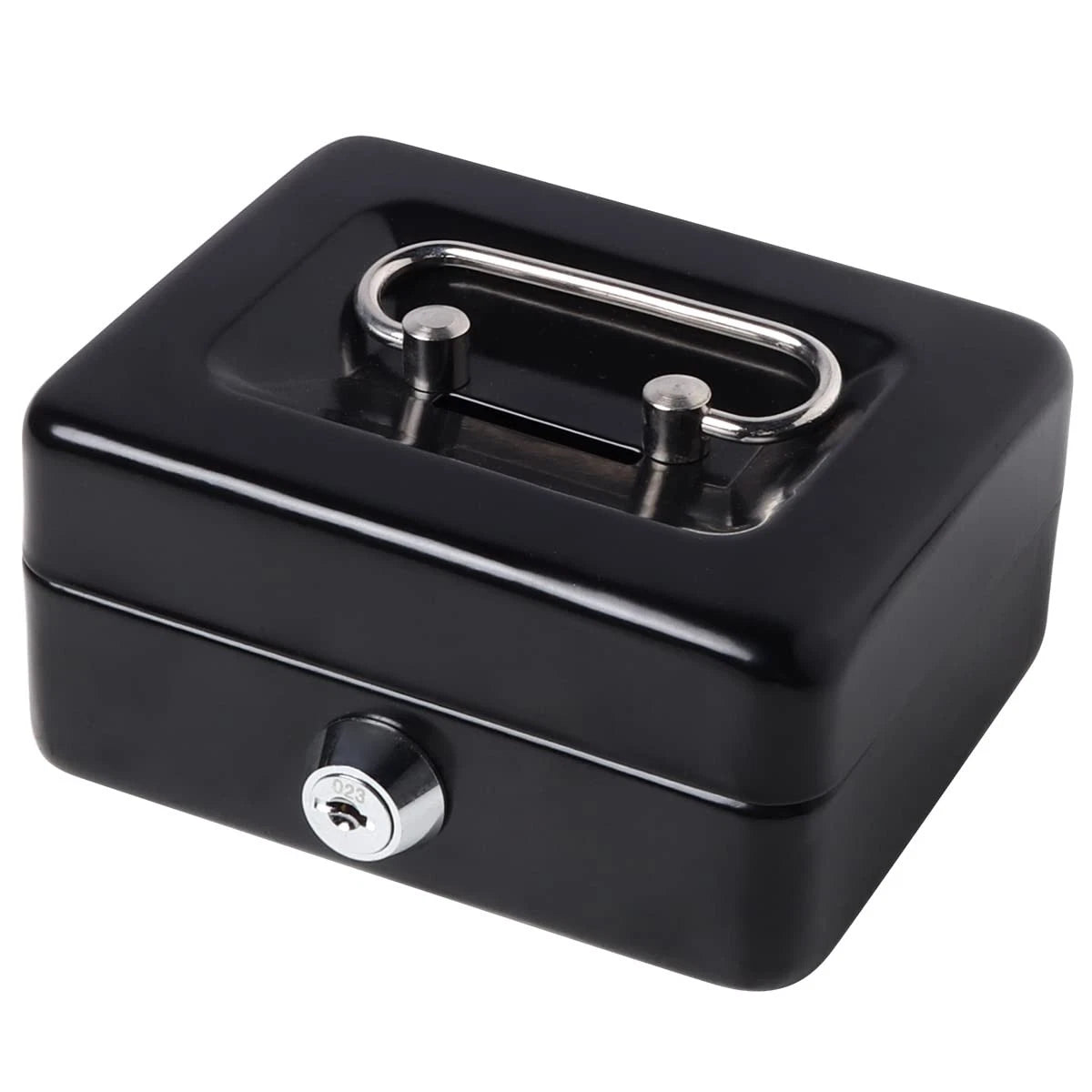 Mini Cash Box with Lock and Slot, Metal Coin Bank Piggy Bank for Adults & Kid...