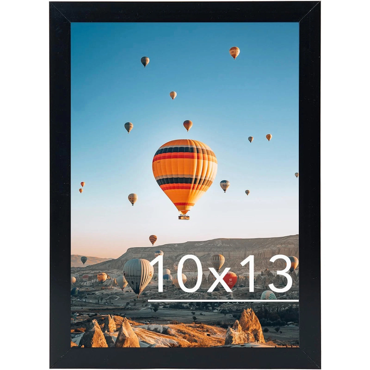 10X13 Picture Frame Black for Wall Hanging, Wall Mounting Horizontally or Vertic